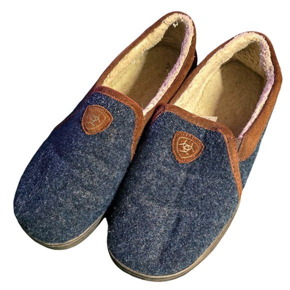 Ariat navy Lincoln sherpa lined slipper size 10 - Picture 5 of 14
